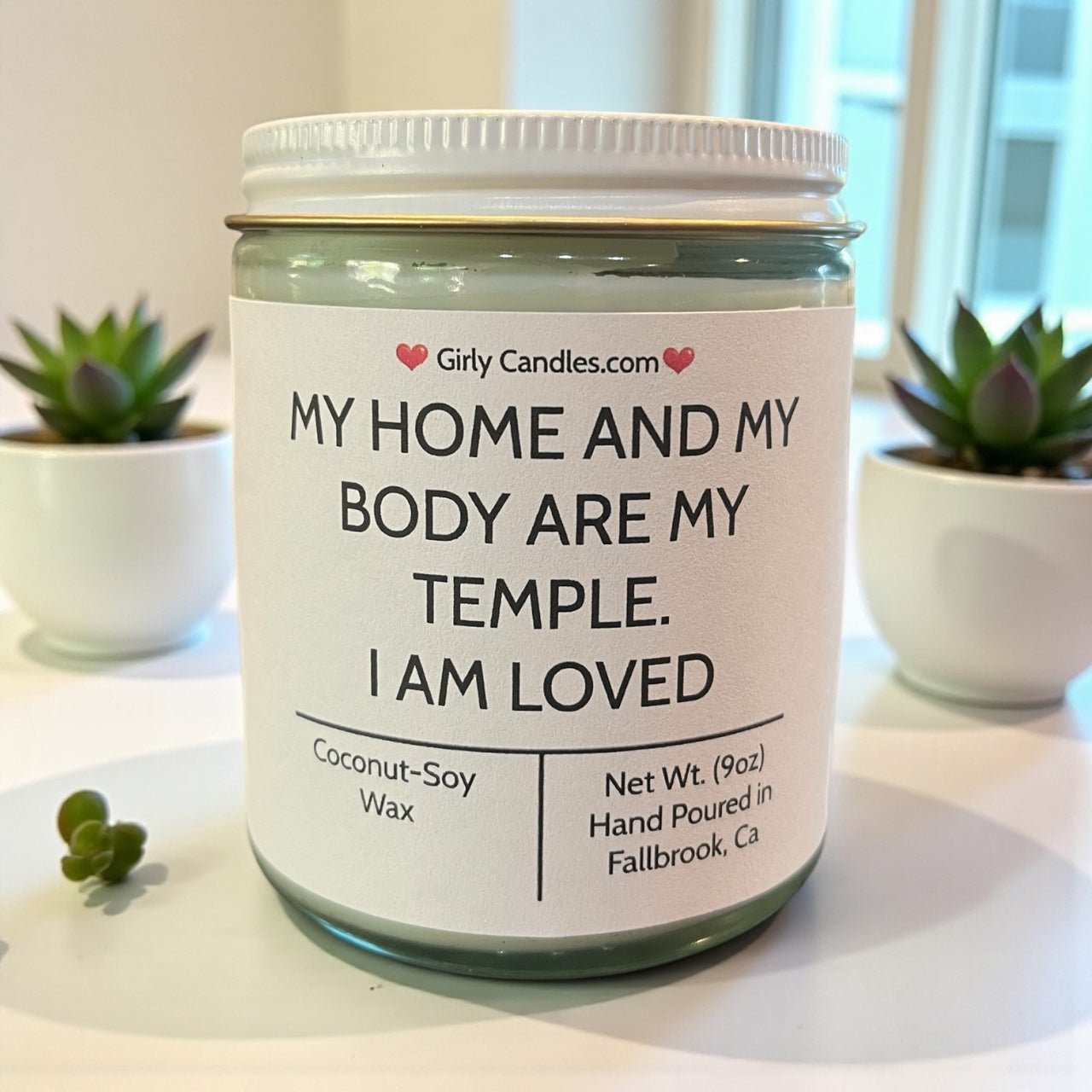 My Home And My Body Are My Temple - Girly Candles