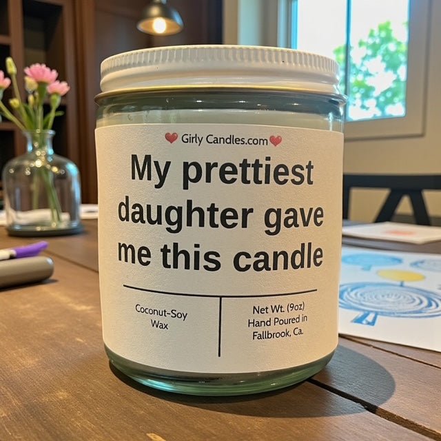 My prettiest daughter gave me this candle - Girly Candles