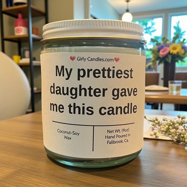 My prettiest daughter gave me this candle - Girly Candles