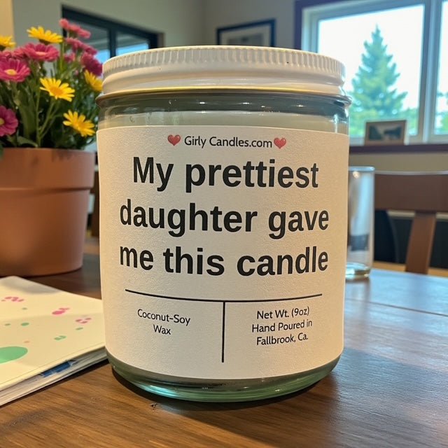 My prettiest daughter gave me this candle - Girly Candles