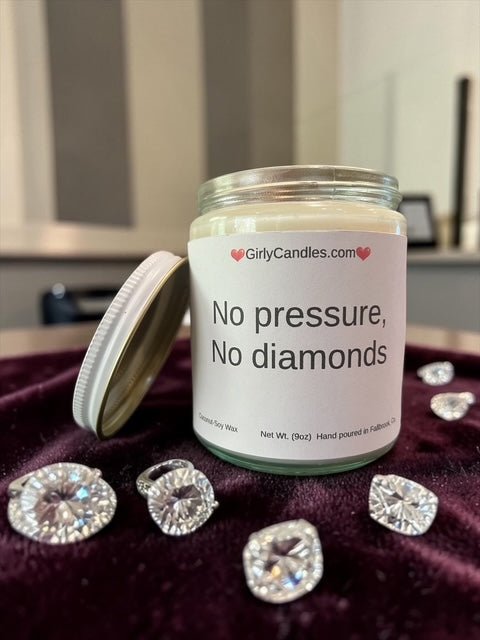 No pressure, no diamonds - Girly Candles