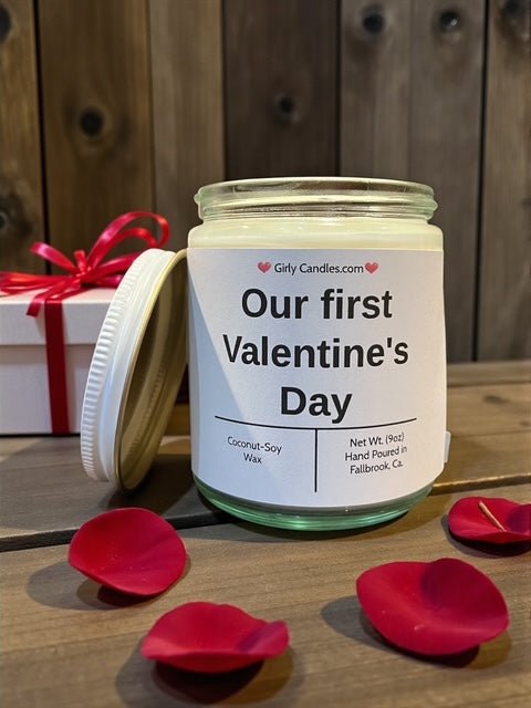 Our first Valentine's Day - Girly Candles