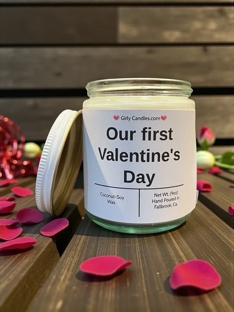 Our first Valentine's Day - Girly Candles