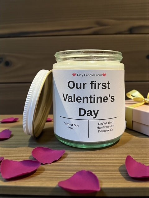 Our first Valentine's Day - Girly Candles