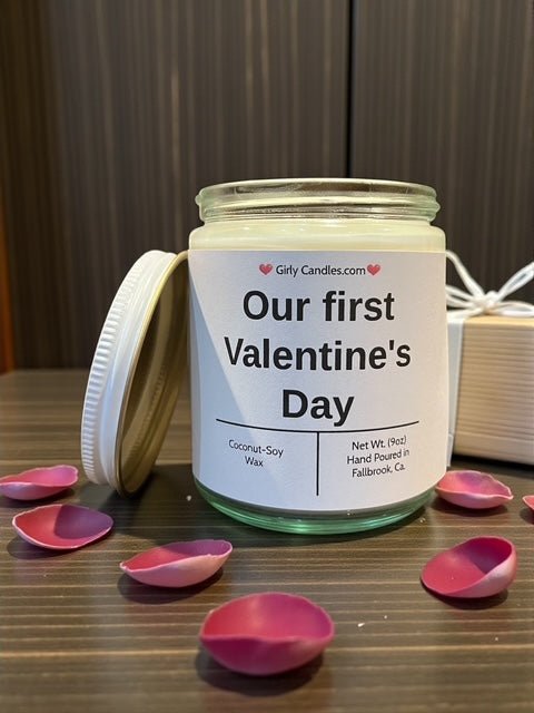 Our first Valentine's Day - Girly Candles
