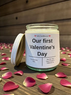 Our first Valentine's Day - Girly Candles