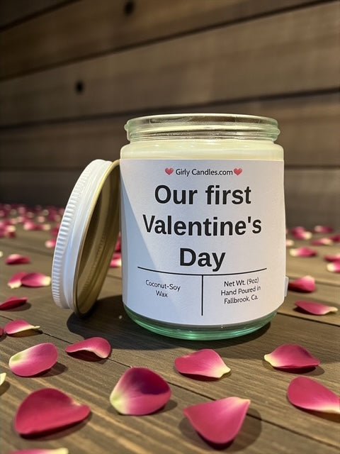 Our first Valentine's Day - Girly Candles