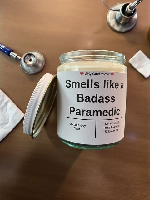 Smells like a Badass Paramedic - Girly Candles