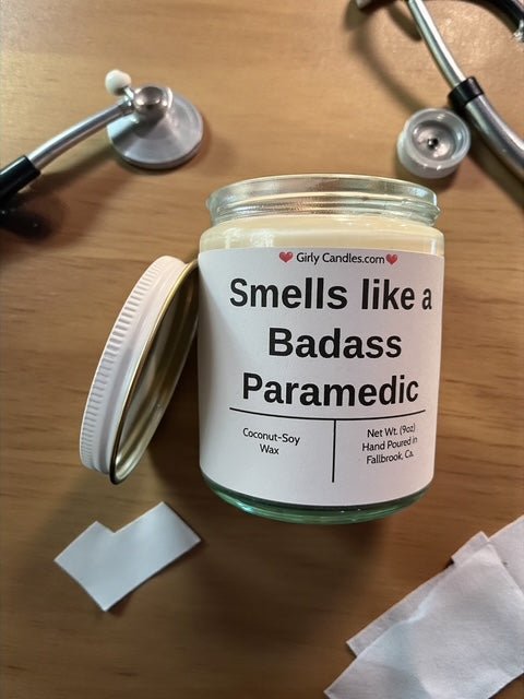 Smells like a Badass Paramedic - Girly Candles