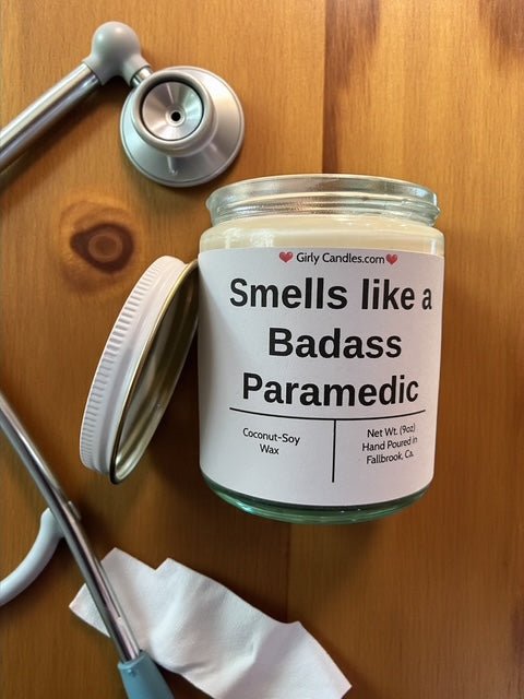 Smells like a Badass Paramedic - Girly Candles