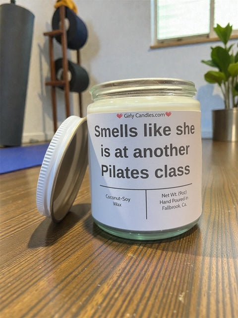 Smells like she is at another Pilates class - Girly Candles
