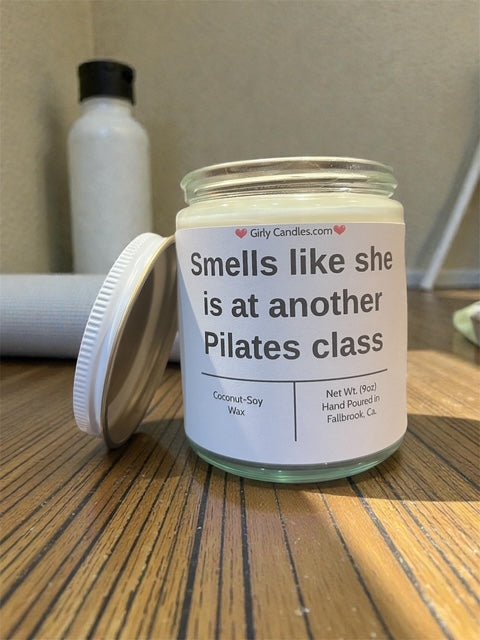 Smells like she is at another Pilates class - Girly Candles