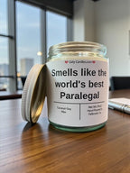 Smells like the world's best Paralegal - Girly Candles