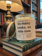 So many books, so little time - Girly Candles