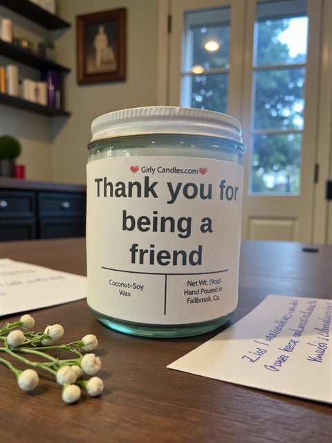 Thank you for being a friend - Girly Candles