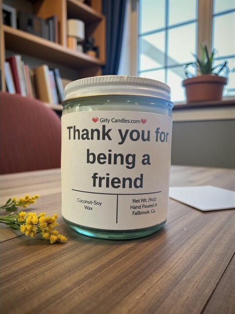 Thank you for being a friend - Girly Candles