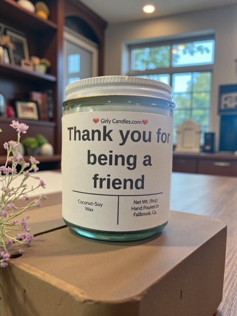 Thank you for being a friend - Girly Candles