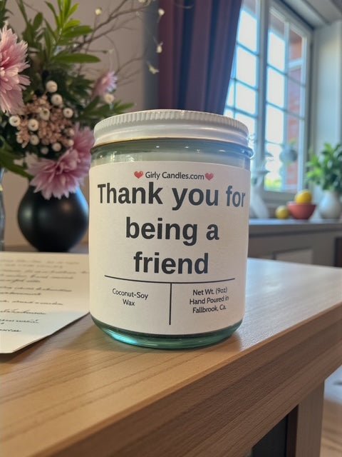 Thank you for being a friend - Girly Candles