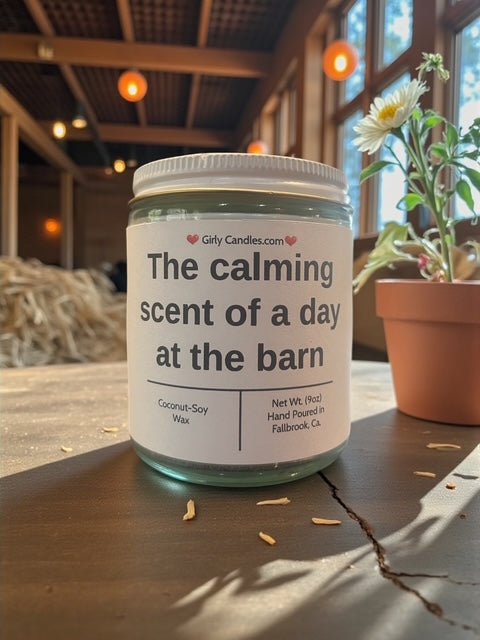 The calming scent of a day at the barn - Girly Candles