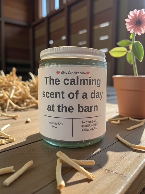 The calming scent of a day at the barn - Girly Candles