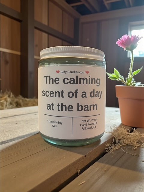 The calming scent of a day at the barn - Girly Candles