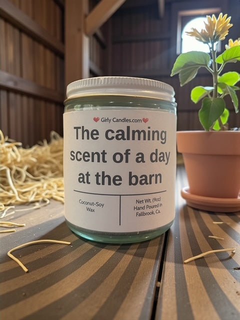 The calming scent of a day at the barn - Girly Candles