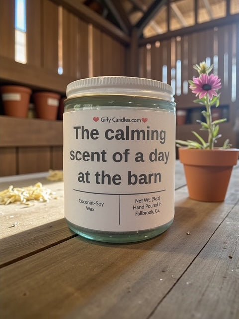 The calming scent of a day at the barn - Girly Candles