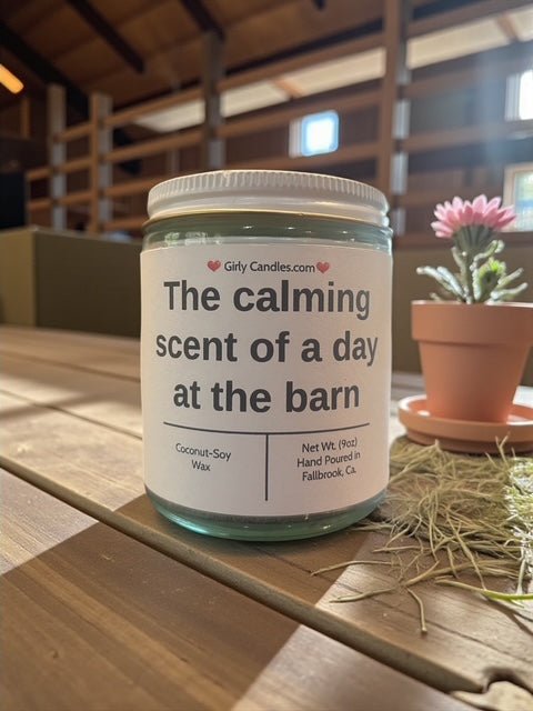 The calming scent of a day at the barn - Girly Candles