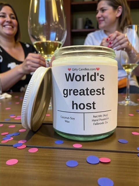 World's greatest host - Girly Candles