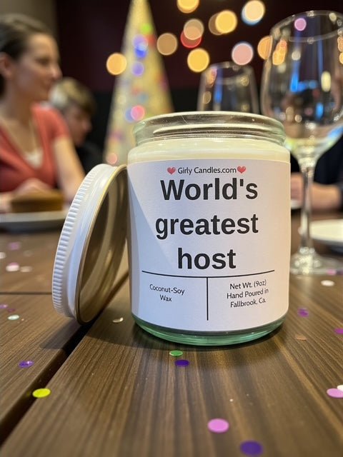 World's greatest host - Girly Candles