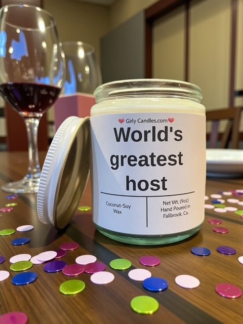 World's greatest host - Girly Candles