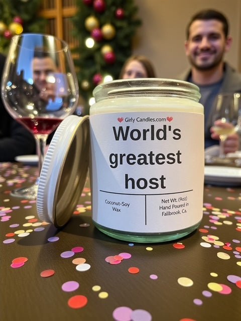 World's greatest host - Girly Candles