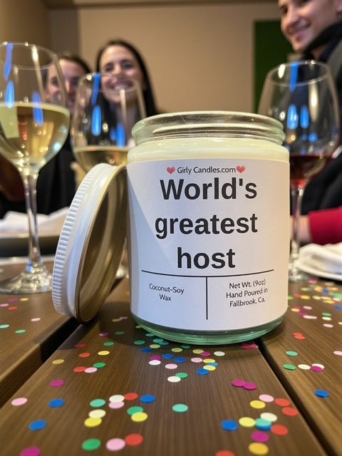 World's greatest host - Girly Candles