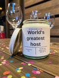 World's greatest host - Girly Candles