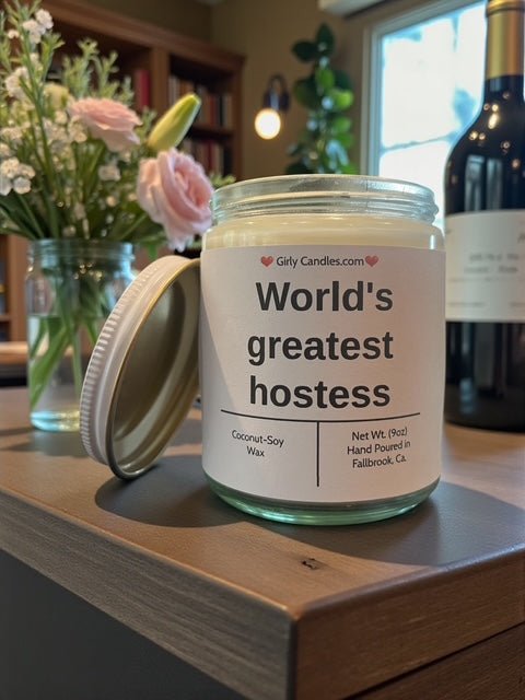 World's greatest hostess - Girly Candles
