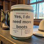 Yes, I do need more boots - Girly Candles