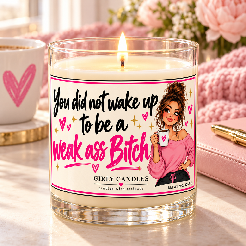 You did not wake up today a weak ass / Girly Candles